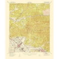 thumbnail image 3 of USGS 12x14 Black Modern Framed Museum Art Print Titled - San Fernando California Quad - USGS 1955, 3 of 5