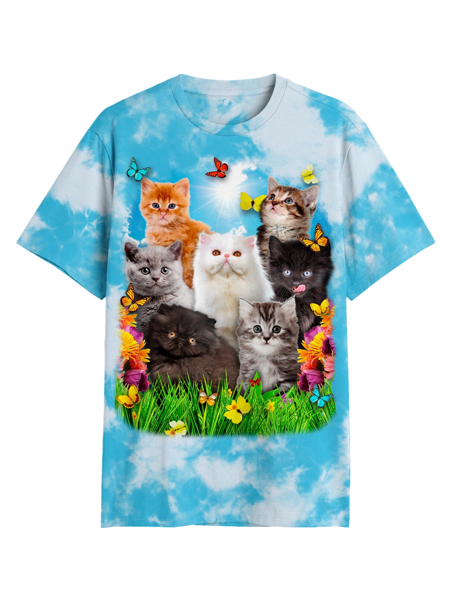 Cat Collage, Men's & Big Men's Graphic Tee Shirt, Sizes S-3XL