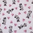 thumbnail image 2 of Disney Minnie Mouse Pink, Black, Fitted Crib Sheet, 2 of 4