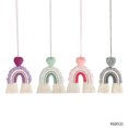 thumbnail image 1 of 4 piezas Macrame Rainbow Car Charm con cuentas de madera para la decoración de la pared del hogar (Color 4), 1 of 5
