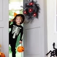 thumbnail image 5 of HOBLOC Halloween Front Door Wreath, Spider with Black Red Rose, Eyeball, Door Hanger Wreath, Halloween Decorations Outdoor for Home Porch Yard Wall Indoor Decor, 5 of 7