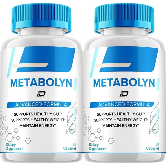 Metabolyn Capsules – Metabolyn Pills Digestive Support, Gut Wellness, 2 Pack, 120 Capsules