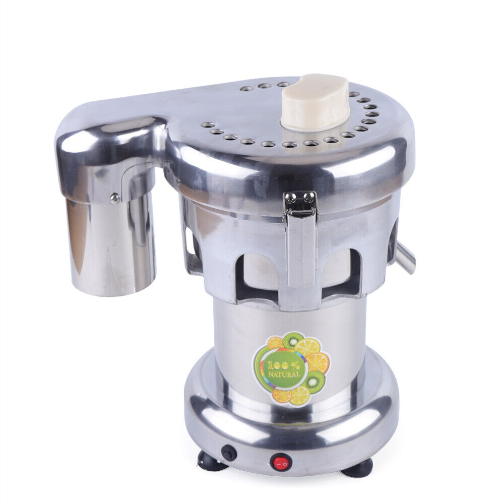 370W Commercial Electric Fruit Juice Extractor Centrifugal Juicer Machine Silver