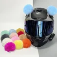 thumbnail image 2 of 2 piezas de casco de motocicleta lindo y creativo con orejas de gato de peluche, bolas decorativas para casco de motocross, accesorios adhesivos para estilismo de cosplay, 2 of 5