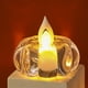 thumbnail image 5 of Xihbxyly Vela Led de Cristal con Efecto Parpadeante Electrónico, Diseño Seguro Sin Llama, Mini Velas Transparentes, Decoración Navideña, Boda, 5,5 X 5,5 X 3,5 Cm (Juego de 2), 5 of 6