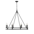 thumbnail image 6 of Z-Lite Dennison 8 Light Transitional Iron Chandelier in Matte Black, 6 of 6