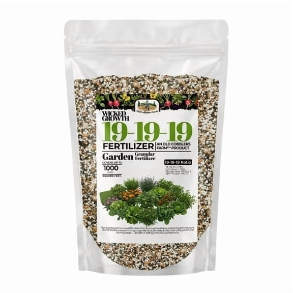 Old Cobblers Farm™ Fertilizer 19-19-19 for Food Plots - Balanced Nutrition for Lush Growth - Fertilizer (5 lbs)