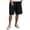 Black, variant on BUWTTED Shorts for Men Big And Tall Casual Lightweight Elastic Waist Soft Athletic Summer Walking Comfortable Shorts 5XL