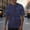 #Blue, variant on DPTALR George Trendy Men's Solid Color Loose Elastic Casual Sports Short Sleeve T-shirt,Wine,Big and Tall Men XXXL