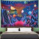 thumbnail image 2 of Mountain Planet Tornado Wave Tapiz Retro Ab Tela decorativa ER, 2 of 5