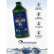 Norwegian Cod Liver Oil | 16oz | Pack of 3 Bottles | Unflavored | Non-GMO, Gluten Free | by Carlyle