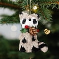 thumbnail image 6 of Forest Animal Acorn Ornament, Cozy Forest Christmas Tree Decor, 2D Acrylic Woodland Hanging Ornament, Rustic Nature Gift, 1PC, 6 of 7