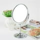 thumbnail image 5 of Espejo de tocador de baño independiente de doble cara con pedestal, para maquillaje y afeitado, con visión normal y aumento de 3X., 5 of 5