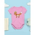 thumbnail image 3 of Fox With A Bow Tie Bodysuit Infant -Image by Shutterstock,  6 Months, 3 of 4