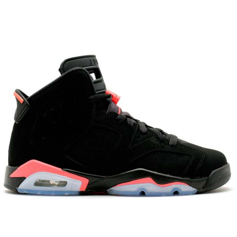 Nike Boys Air Jordan 6 Retro BG "Infrared" Black/Infrared Suede Basketball Shoes Size 5.5Y -