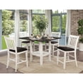 thumbnail image 6 of Furniture of America Pierson II Bottom Shelf Wood Counter Table, Two-Tone, 6 of 8