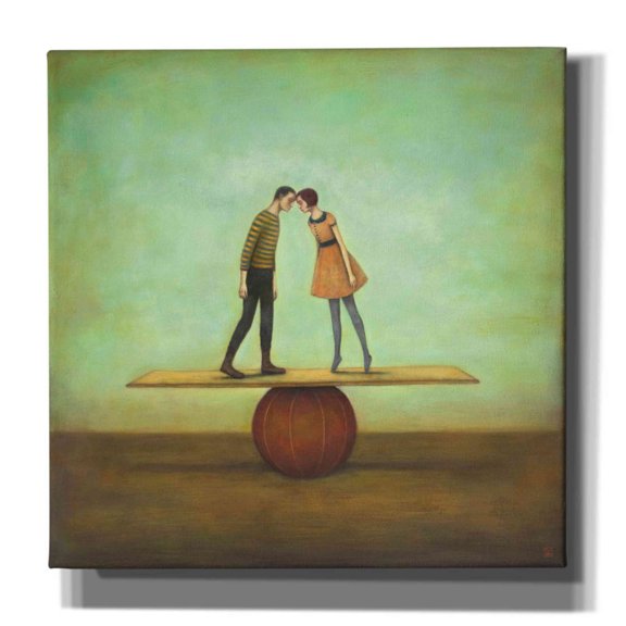 Epic Graffiti 'Finding Equilibrium' by Duy Huynh, Canvas Wall Art, 37"x37"