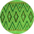 thumbnail image 1 of Ahgly Company Indoor Round Southwestern Green Country Area Rugs, 5' Round, 1 of 1