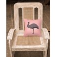thumbnail image 2 of Carolines Treasures BB7922PW1818 Emu Pink Check Fabric Decorative Pillow, 18 x 18 in., 2 of 2