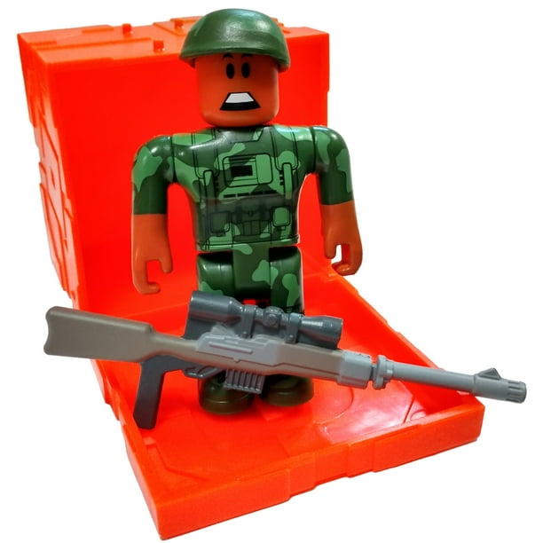 Roblox Series 6 Dino Hunter Soldier Mini Figure With Orange Cube