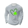 thumbnail image 3 of Posijego Big and Tall Mens St Patrick's Day Shirt Slim Muscle Long Sleeve Basic Tee Shirts Stretch Pullover Tops, 3 of 5