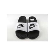 Nike Men's Benassi Just Do It Slides White/Black SIZE M11