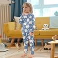 thumbnail image 5 of joogoo Bear with Snow 2 Piece Long Sleeve Tee and Pants Cotton Pajama Set 6Y, 5 of 7