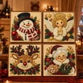 thumbnail image 5 of 2027 Christmas DIY Pearl Diamond Art Kit with Frame (Christmas Bear) | 3D Textured Gem Art Diamond Painting Craft 20x20cm, Perfect Elegant Handmade Gift for Women, Home Decor Gift for Beginners, 5 of 10