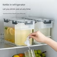 thumbnail image 2 of 6L Large Capacity Food-Grade Plastic Beverage Dispenser with Integrated Tap, Lightweight Cold Water/Ice/Fruit Juice Container for Home, Office, Restaurants & Parties, (Bright Moon White), 2 of 6