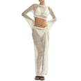 thumbnail image 1 of Conjunto de salida de baño tejido calado blanco LANNEW, 1 of 3