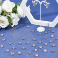 thumbnail image 3 of 1 caja de 100 dijes de corazón de cristal con diamantes de imitación, dijes de aleación de oro facetados con piedras preciosas y circonitas cúbicas para San Valentín., 3 of 6