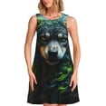 thumbnail image 1 of Disketp Realistic Style Colorful Wolf A para Vestido sin Mangas para Mujeres, Vestidos de Verano para Mujeres, Casual y Holgado para la Playa, 1 of 7