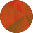 thumbnail image 1 of Ahgly Company Machine Washable Indoor Square Transitional Orange Red Orange Area Rugs, 3' Square, 1 of 7