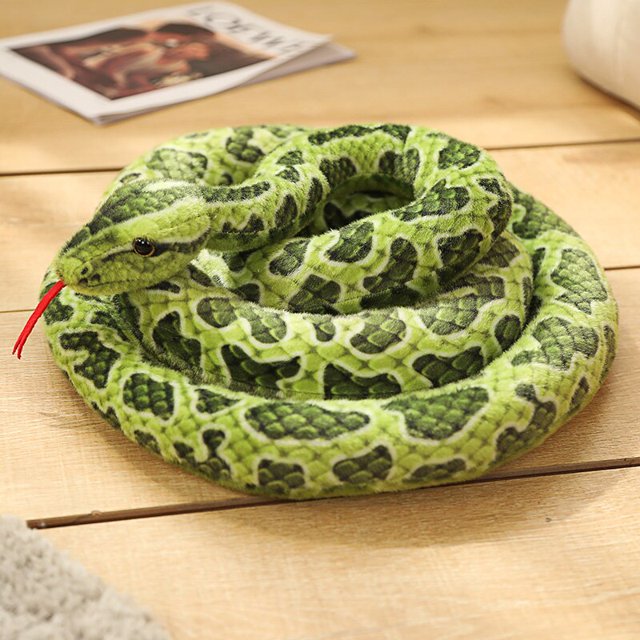 110cm/300cm Simulation Long Golden Python Giant Real Snakes Plush Toy Stuffed Snake Plushie Children Boys Gift Home Decoration2-YXJ160cm Deng Xun unisex