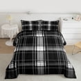 thumbnail image 2 of Castle Fairy Kids Geometric Grid Twin Comforter Sets,Mid Century Stripes Plaid Bedding Set, 2 of 8