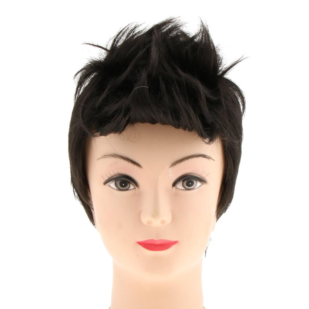 Trendy Handsome Quiff Male Wavy Heat Resistant Hair