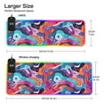 thumbnail image 3 of Wireless Charging Mouse Pad Large RGB Gaming Desk Mat 13 Light Modes Mousepad 35.4x15.7 Abstract Hand Drawn Doodle, 3 of 6