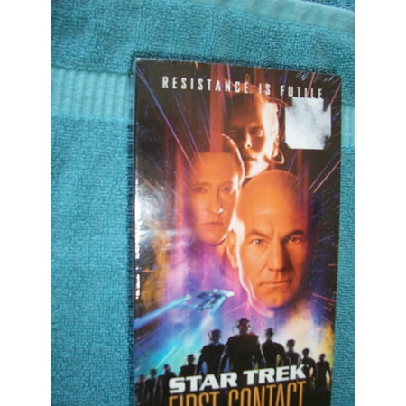 Star Trek-First Contact 1997 VHS Tape PATRICK STEWART Sci-Fi Movie