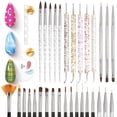 thumbnail image 1 of Set de pinceles para nail art Beetles Gel Polish de 31 piezas con herramientas, 1 of 8