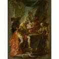 thumbnail image 2 of Johann Wolfgang Baumgartner 11x14 Gold Ornate Wood Frame and Double Matted Museum Art Print Titled - The Murder of Saint Edward, King and Martyr, 2 of 4