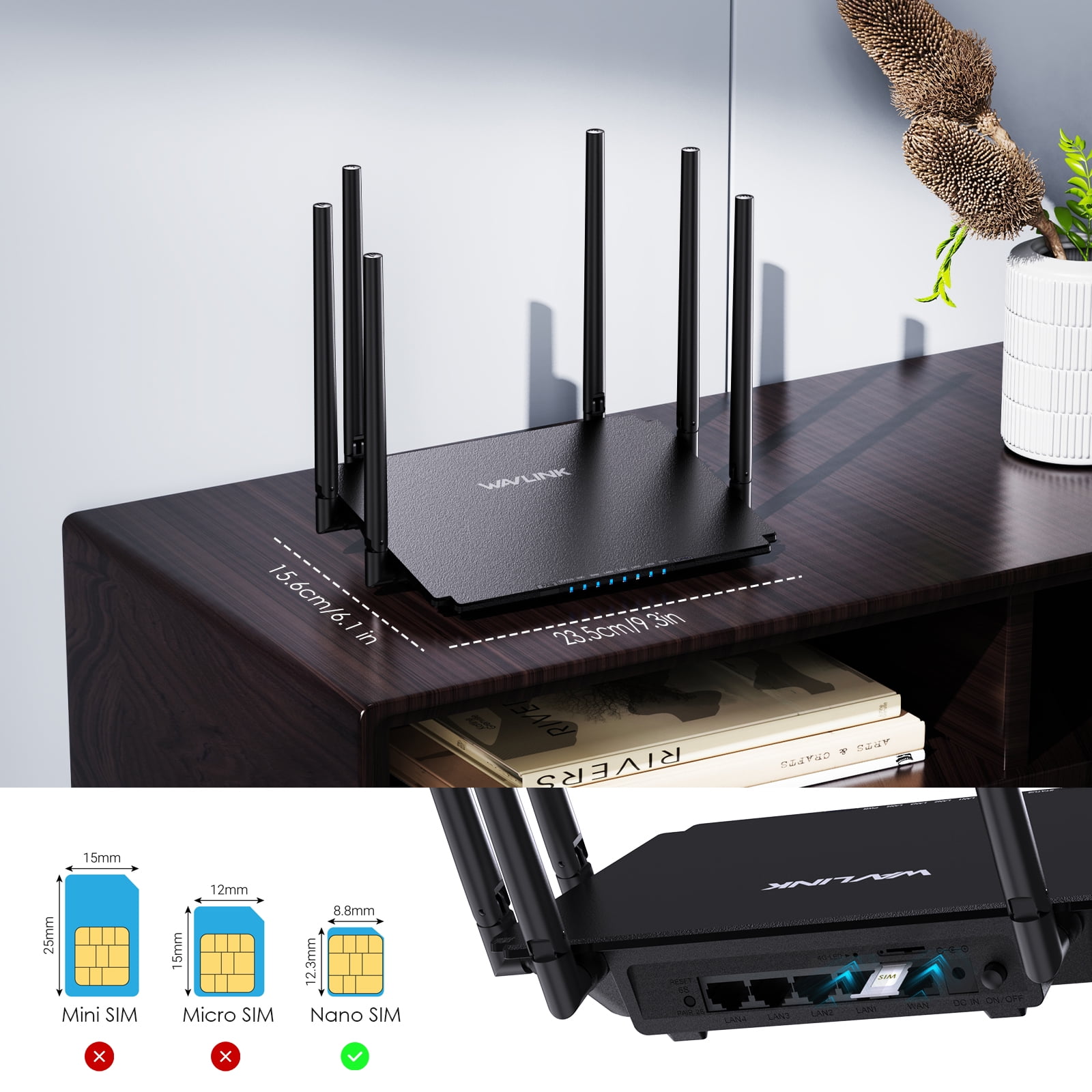ルーター・ネットワーク機器 Mobile Router SIM Free 8 units AX10800 Tri-Band Wi-Fi 6E XGS-PON ONT — ZXHN F8648Q | ZTE