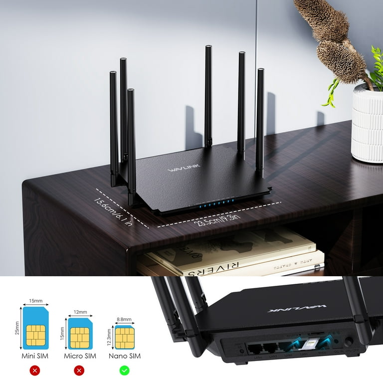 WiFi Router, Gigabit network Wi-Fi Router 1200Mbps with Nano