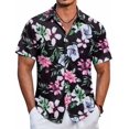 thumbnail image 2 of Hawaiian Shirt for Men Short Sleeve Button Down Shirt Tropical Casual Summer Beach Shirts, 2 of 4