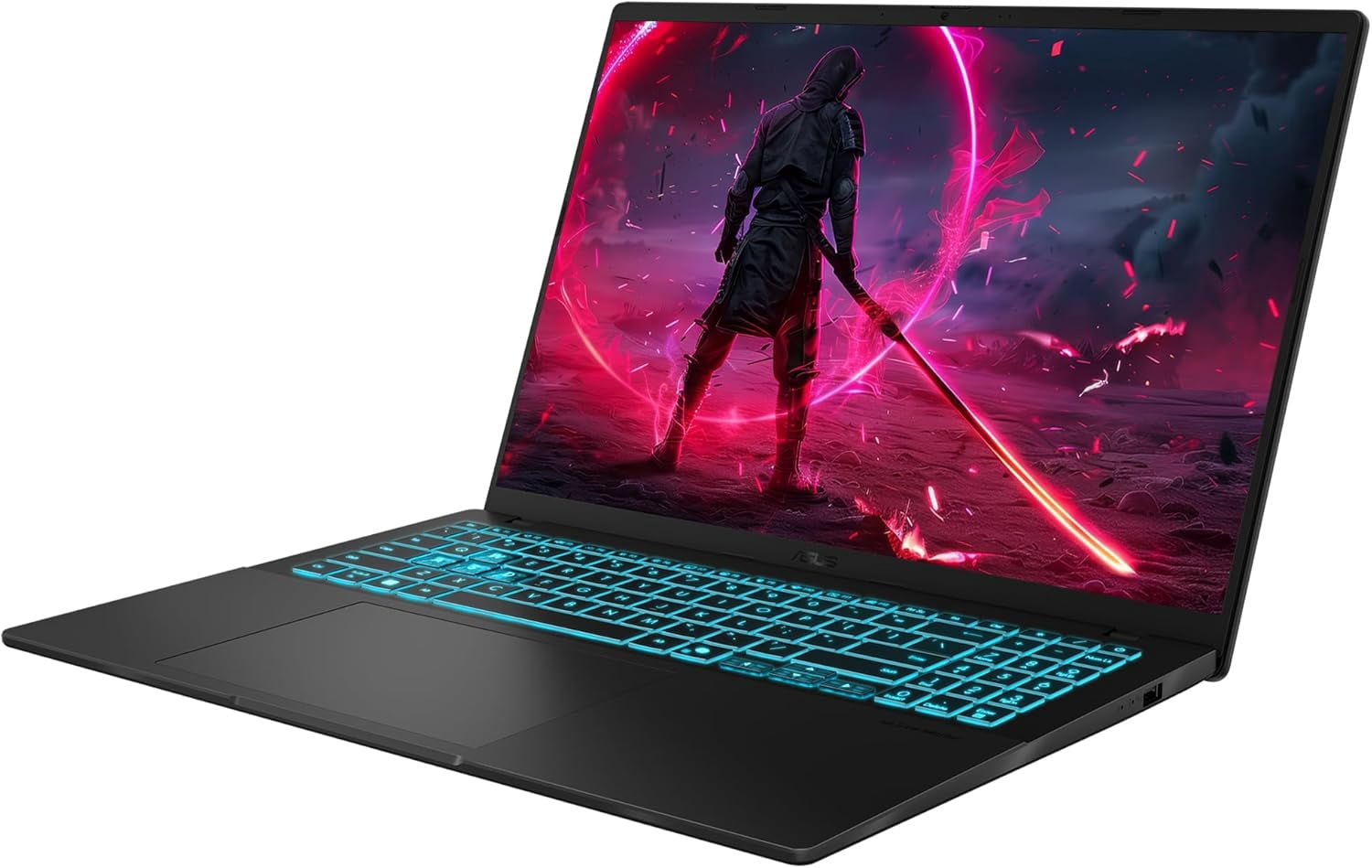 Asus Vivobook V16 Gaming Laptop, Intel 7-240H, 64 GB DDR5 RAM, 4 TB PCIe SSD, 16" WUXGA (1920x1200) 144Hz Display, NVIDIA G-Force RTX 5070 , Backlit Chiclet Keyboard, W11 Pro, Black + Traix MousePad