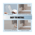 Symkmb Bathtub Corner Splash Guard, Acrylic Corner Guard Shower Bathtub