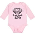 thumbnail image 3 of Inktastic Handpicked for Earth by My Great Uncle in Heaven Boys or Girls Long Sleeve Baby Bodysuit, 3 of 5