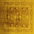 thumbnail image 1 of Ahgly Company Indoor Square Oriental Yellow Traditional Area Rugs, 5' Square, 1 of 4