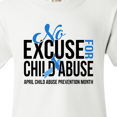 thumbnail image 4 of Inktastic No Excuse for Child Abuse April Child Abuse Prevention Month Youth T-Shirt, 4 of 5