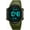 Army Green, variant on Mens Women Digital Watch Big Dial Light LED Swim Waterproof Rubber Band Alarm Black LED Watches 50MM