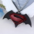thumbnail image 4 of Superman with Batman Necklace Style Pendant RED  Symbol  J-24, 4 of 8